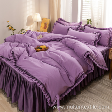 Korean style raised bedskirt wholesale